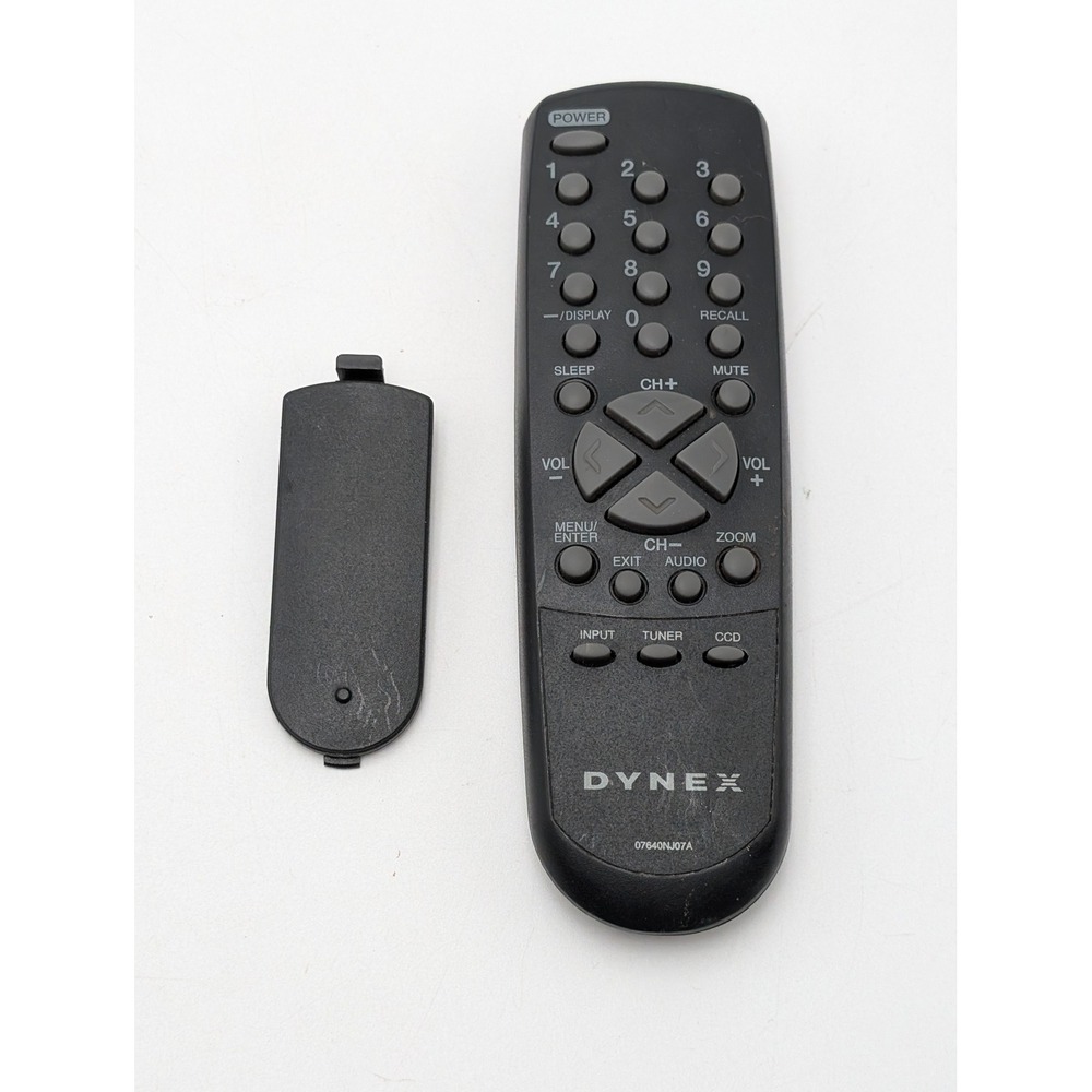 Dynex TV Remote Control Black 07640NJ07A Replacement Controller‎ OEM IR